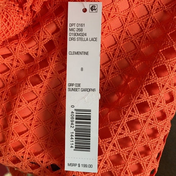 FIRM..Antonio Melani Stella Lace Scallop A Line Dress. - Picture 9 of 13